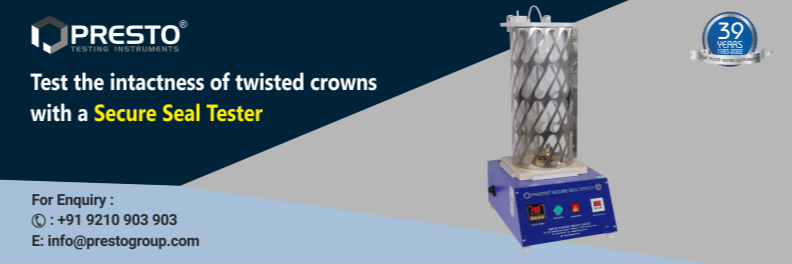 Test the intactness of twisted crowns with a secure seal tester